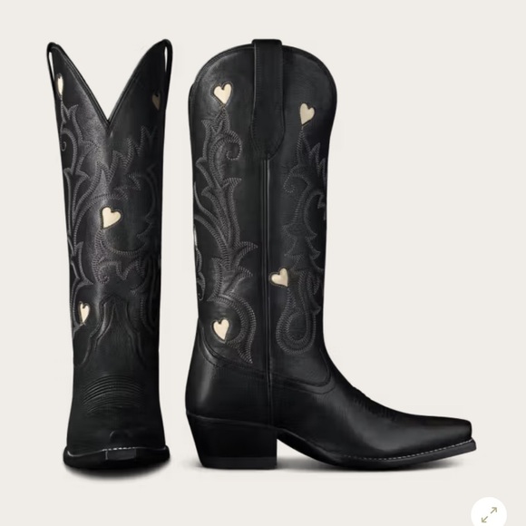 Tecovas Shoes - Tecovas Annie Midnight Hearts NIB